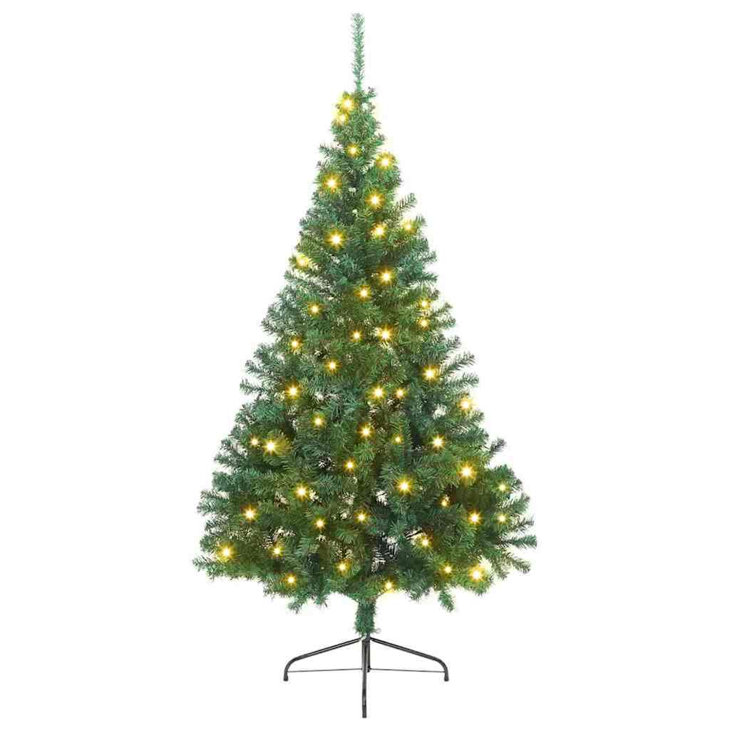 Sapin de Noël artificiel pré-éclairé Vert 210 cm PVC - XIOS