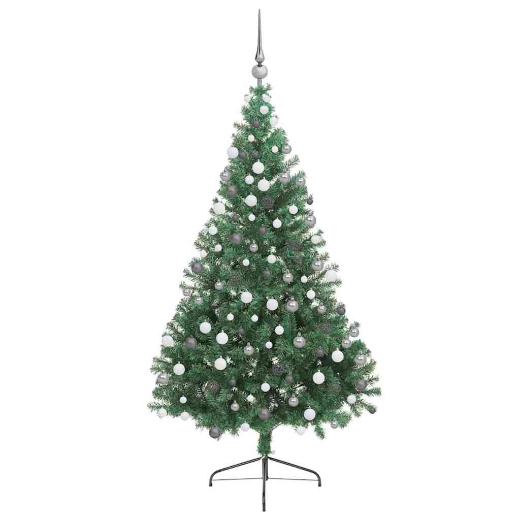 Sapin de Noël artificiel pré-éclairé Vert 210 cm PVC - XIOS