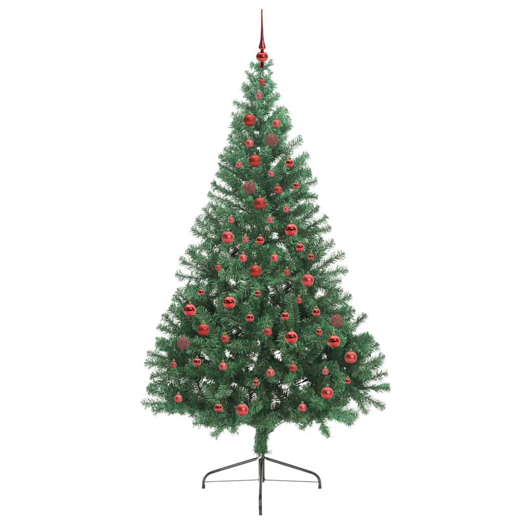 Sapin de Noël artificiel pré-éclairé Vert 210 cm PVC - XIOS