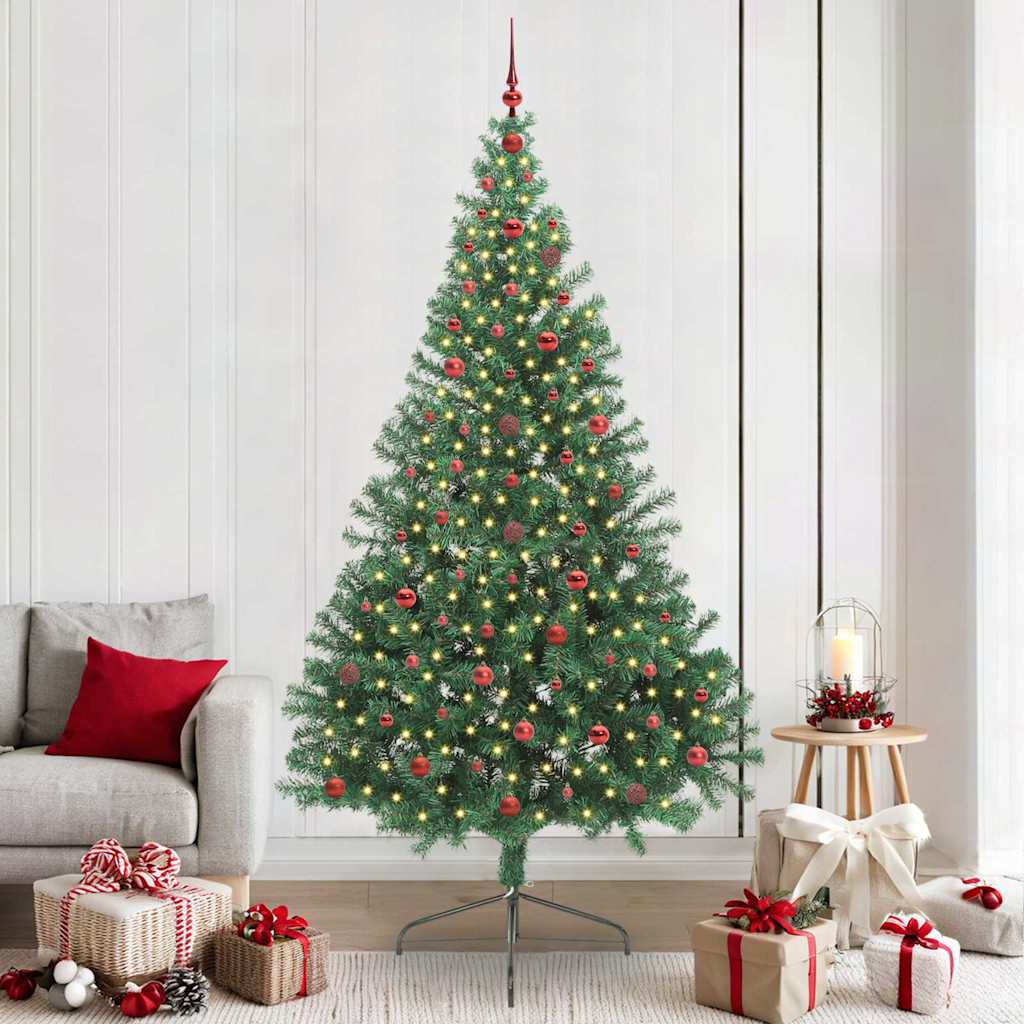 Sapin de Noël artificiel pré-éclairé Vert 240 cm PVC - XIOS