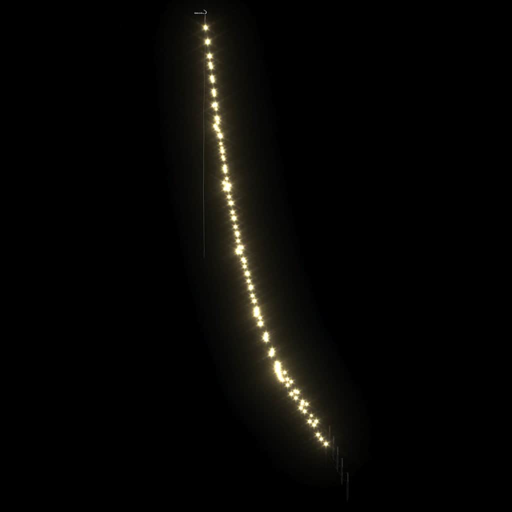 Arbre de Noël LED avec piquets au sol Blanc chaud 300 cm Métal - XIOS