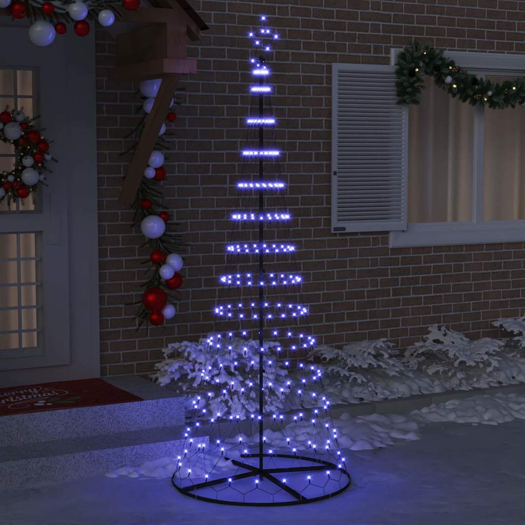 Arbre de Noël LED avec 290 LED Bleu 100 x 100 x 250 cm Métal - XIOS