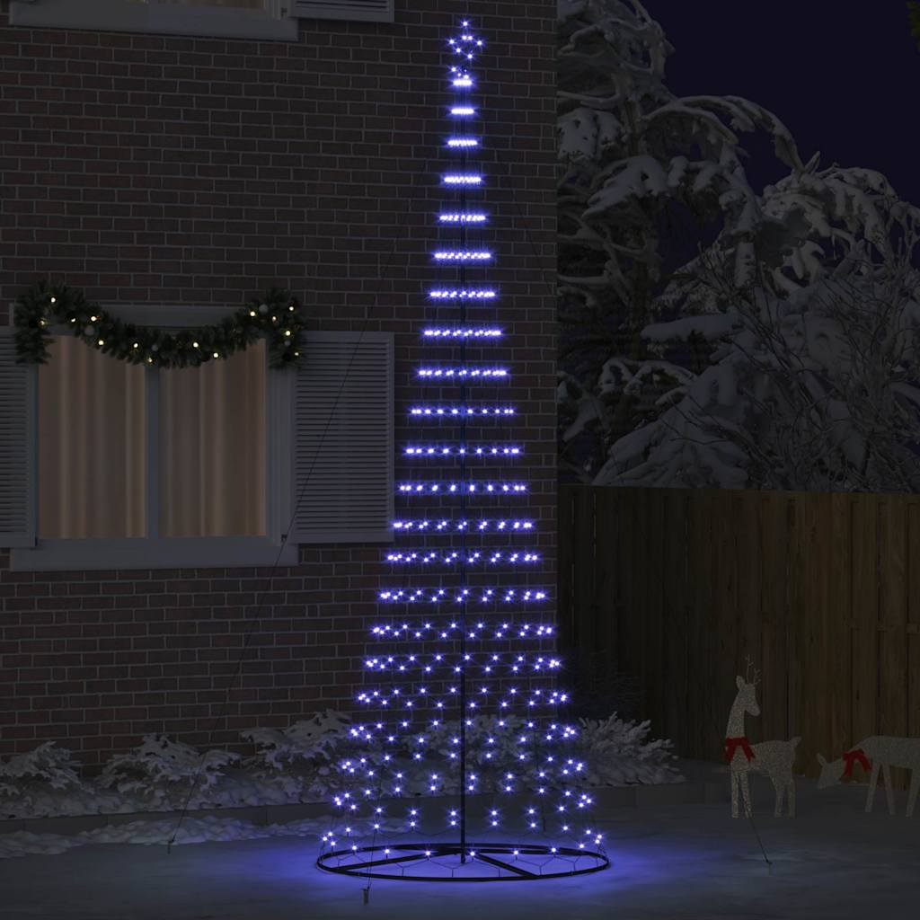Arbre de Noël LED Bleu 138,5 x 138,5 x 399 cm Métal - XIOS