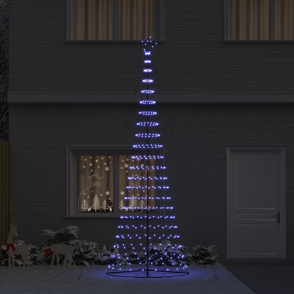 Arbre de Noël LED Bleu 138,5 x 138,5 x 399 cm Métal - XIOS