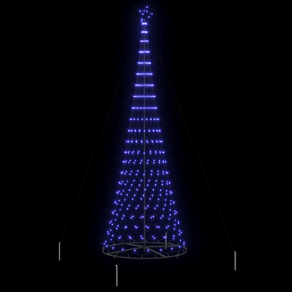 Arbre de Noël LED Bleu 138,5 x 138,5 x 399 cm Métal - XIOS