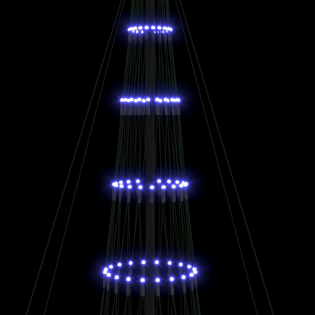 Arbre de Noël LED avec 550 LED Bleu 160 x 160 x 500 cm Métal - XIOS
