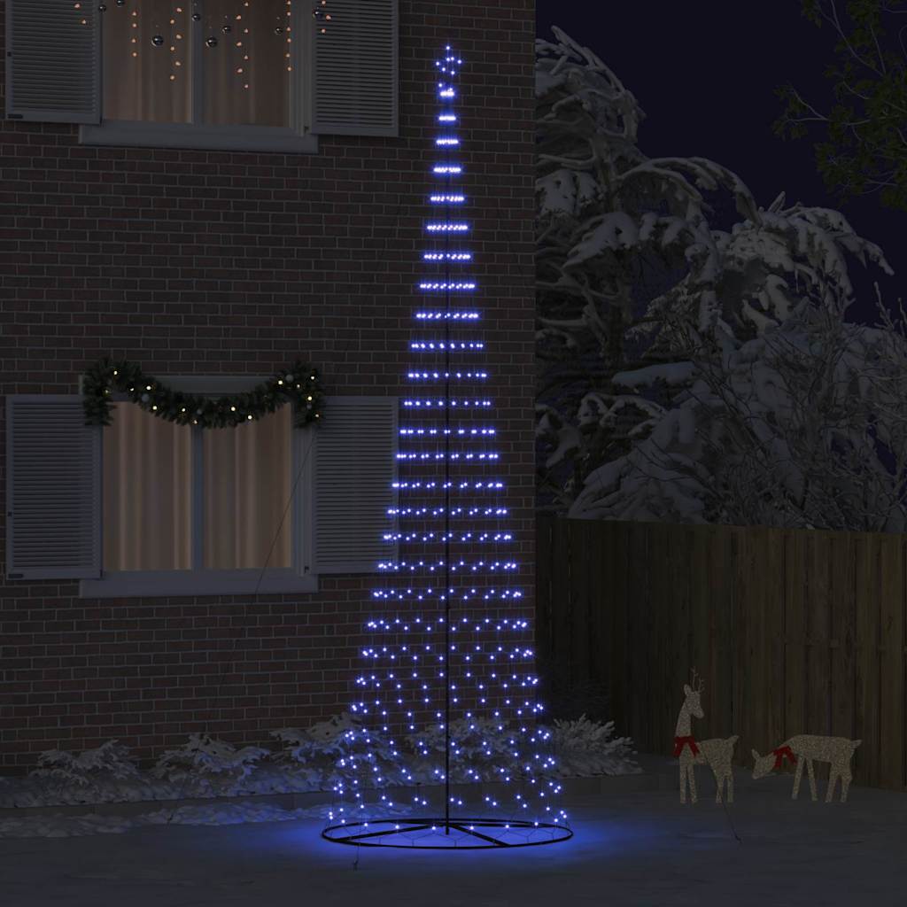 Arbre de Noël LED avec 550 LED Bleu 160 x 160 x 500 cm Métal - XIOS