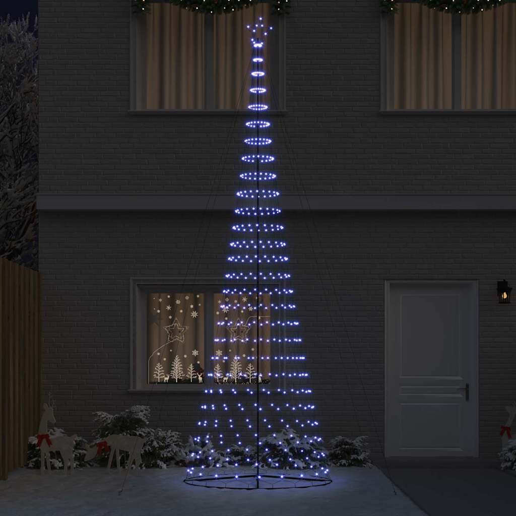 Arbre de Noël LED avec 550 LED Bleu 160 x 160 x 500 cm Métal - XIOS