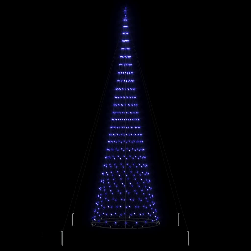 Arbre de Noël LED avec 550 LED Bleu 160 x 160 x 500 cm Métal - XIOS