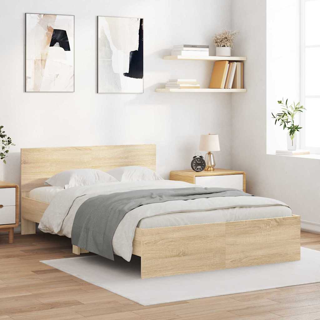 Cadre de lit Sonoma 137 x 190 cm Bois d'ingénierie - XIOS