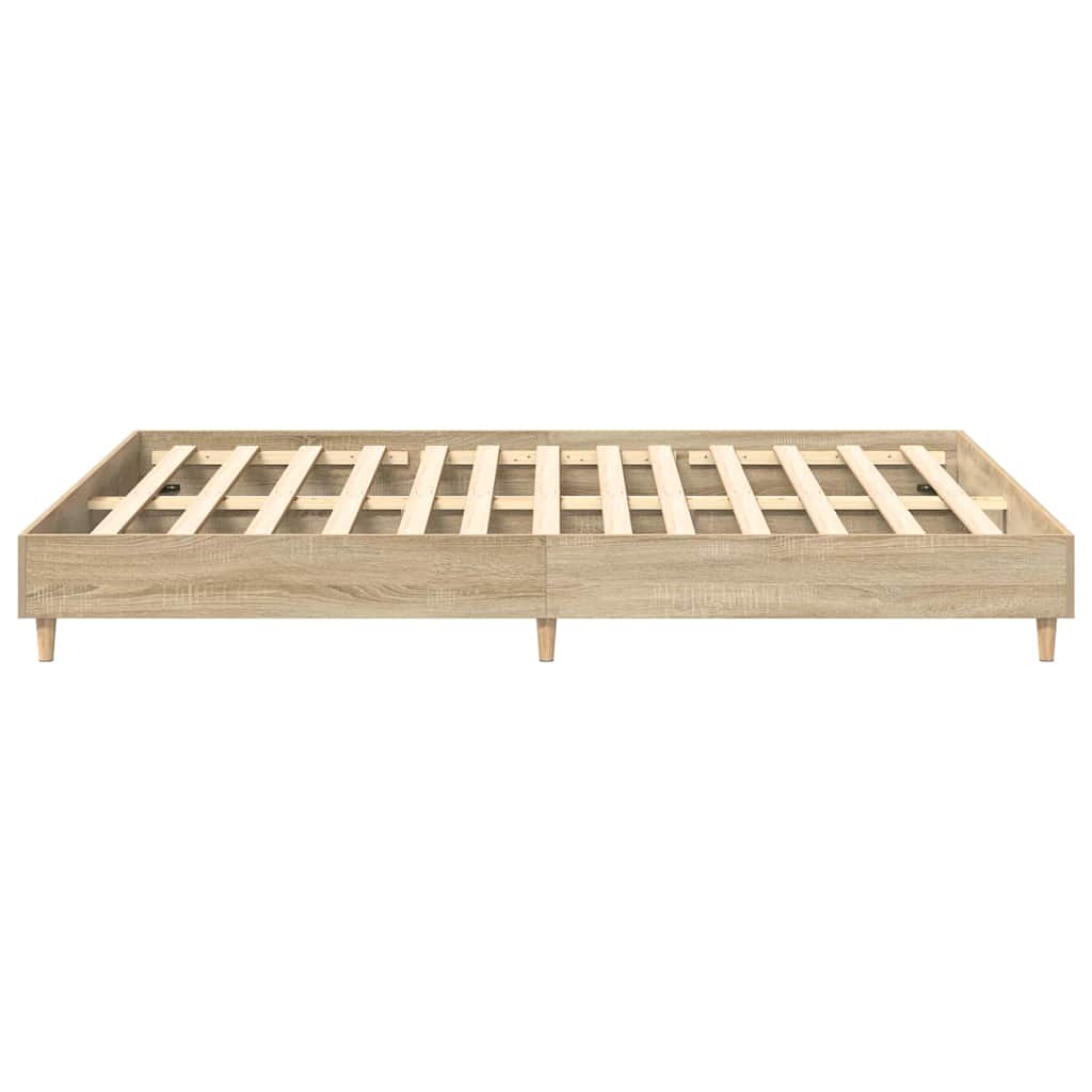 Cadre de lit 2 pcs Sonoma 152 x 203 cm Bois d'ingénierie - XIOS