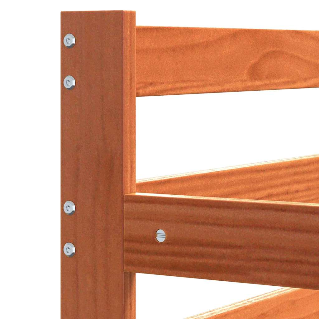 Lit de jour avec tête de lit Brun cire Pin massif - XIOS