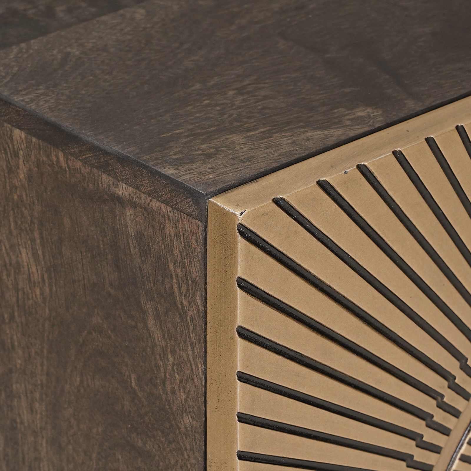 Cabinet de chevet Laiton 40 x 30 x 50 cm - XIOS