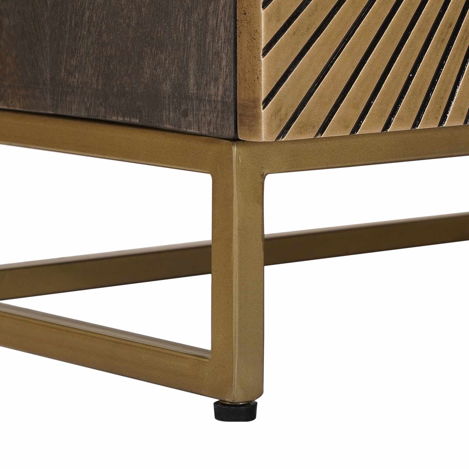 Cabinet de chevet Laiton 40 x 30 x 50 cm - XIOS