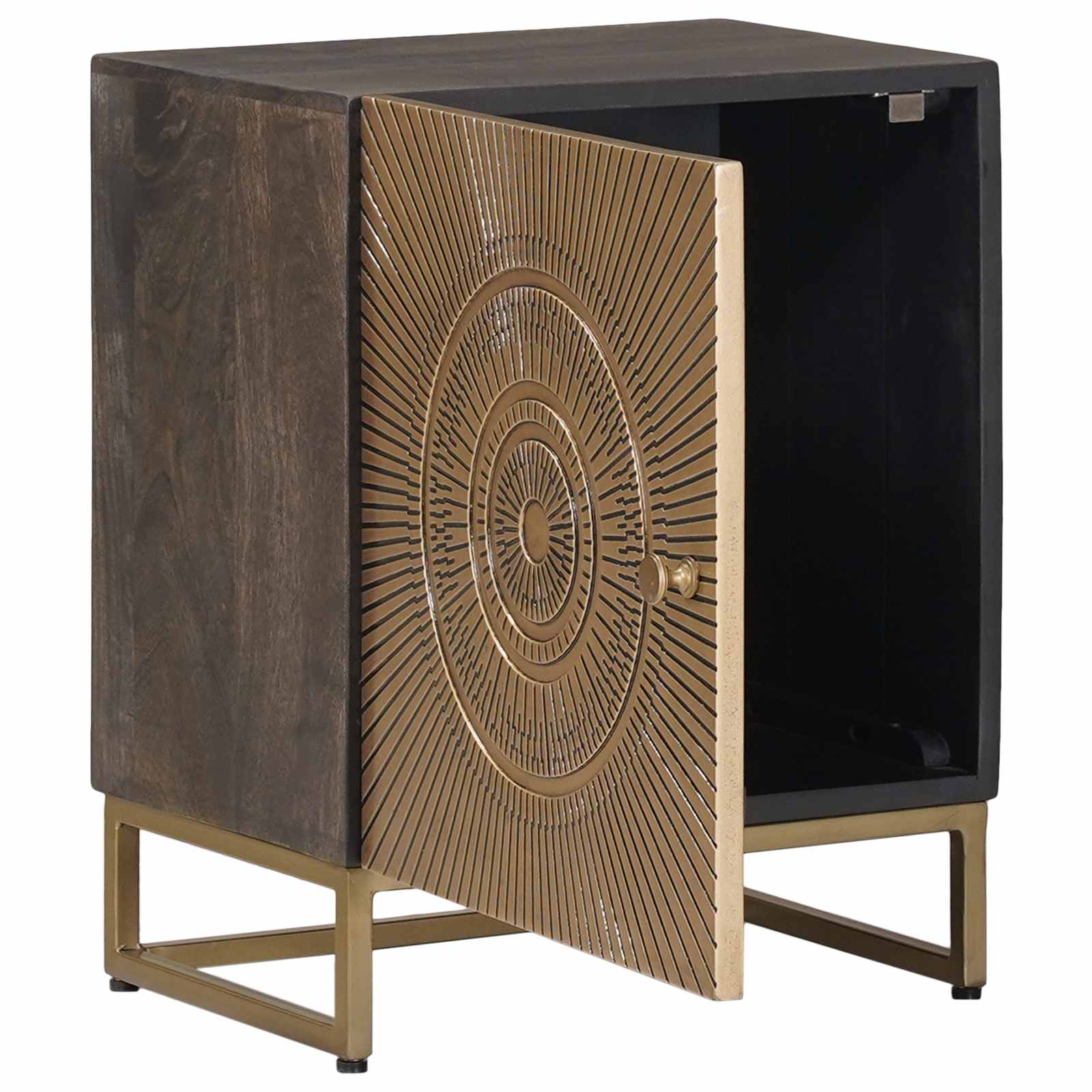 Cabinet de chevet Laiton 40 x 30 x 50 cm - XIOS