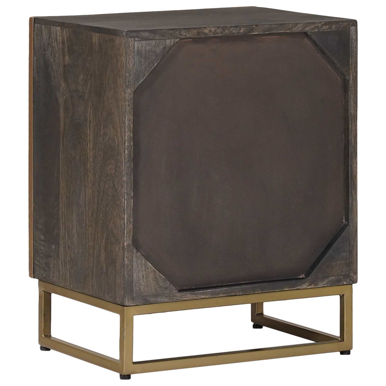Cabinet de chevet Laiton 40 x 30 x 50 cm - XIOS