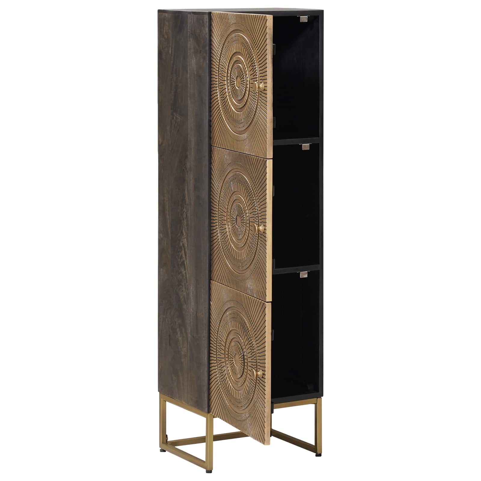 Haut Armoire Laiton 35 x 30 x 120 cm - XIOS