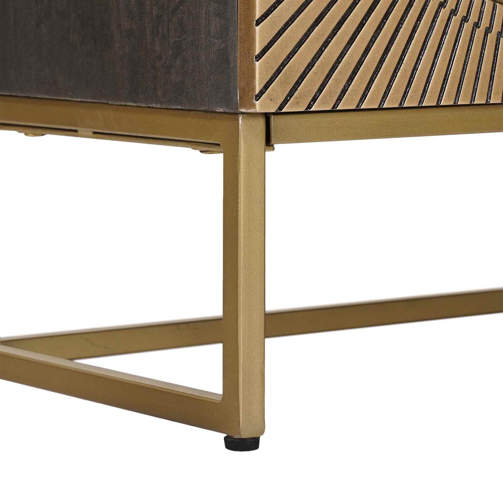 Meuble TV avec tiroir avec étagère Laiton 105 x 30 x 50 cm - XIOS