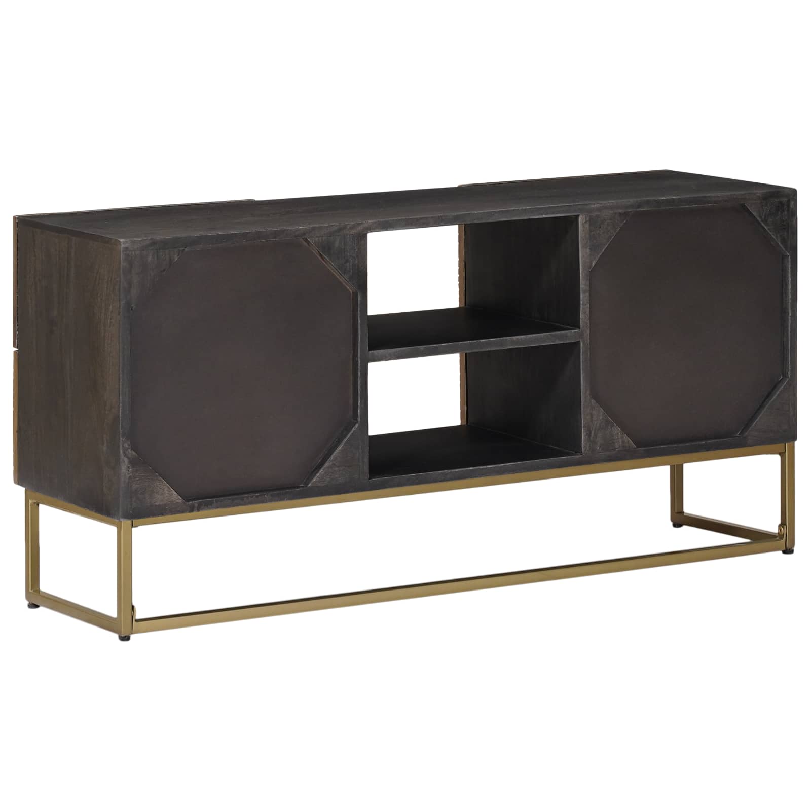 Meuble TV avec tiroir avec étagère Laiton 105 x 30 x 50 cm - XIOS