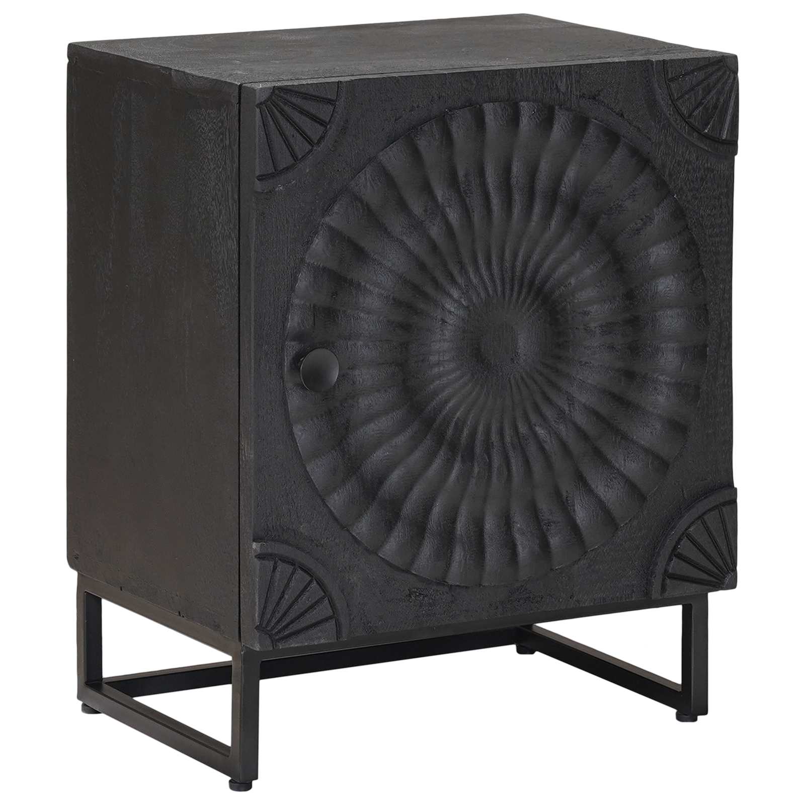 Cabinet de chevet Noir 40 x 30 x 50 cm - XIOS