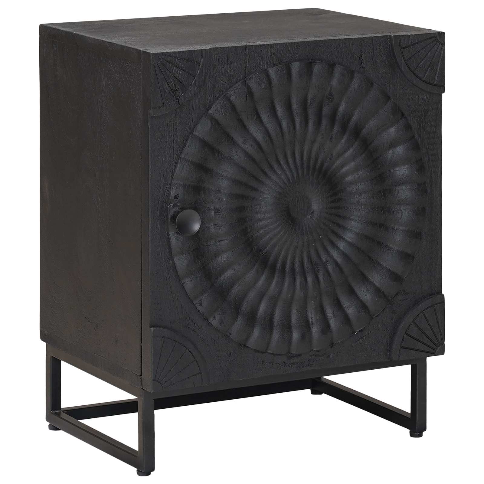 Cabinet de chevet Noir 40 x 30 x 50 cm - XIOS