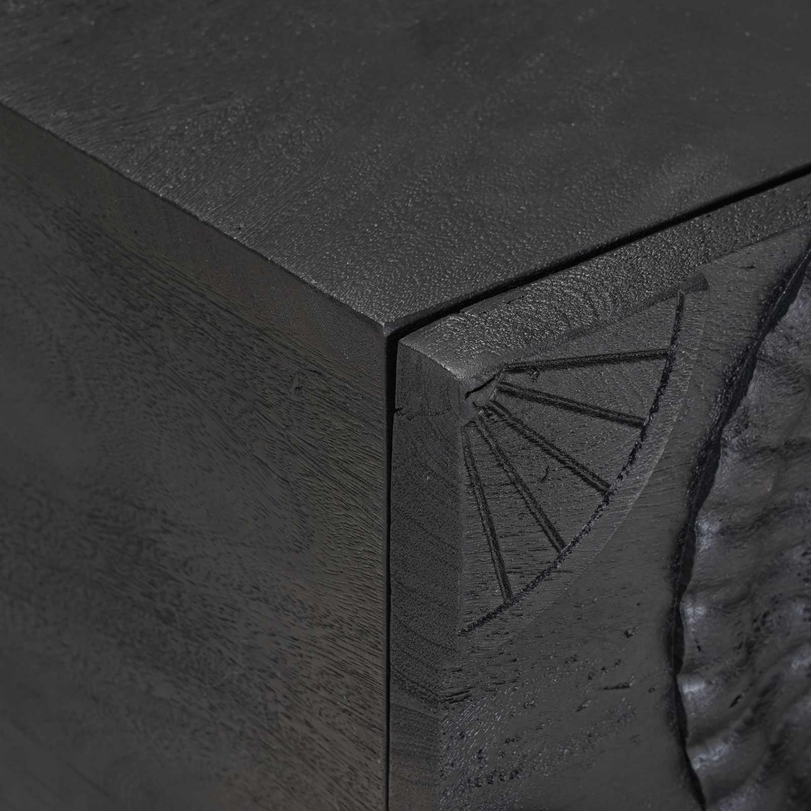 Cabinet de chevet avec tiroir Noir 40 x 30 x 20 cm - XIOS