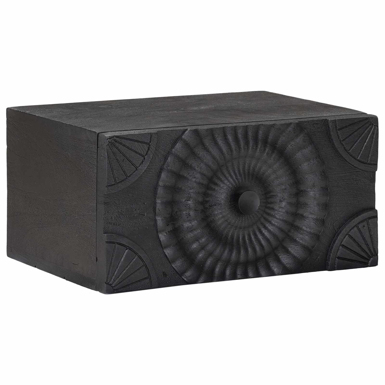 Cabinet de chevet avec tiroir Noir 40 x 30 x 20 cm - XIOS