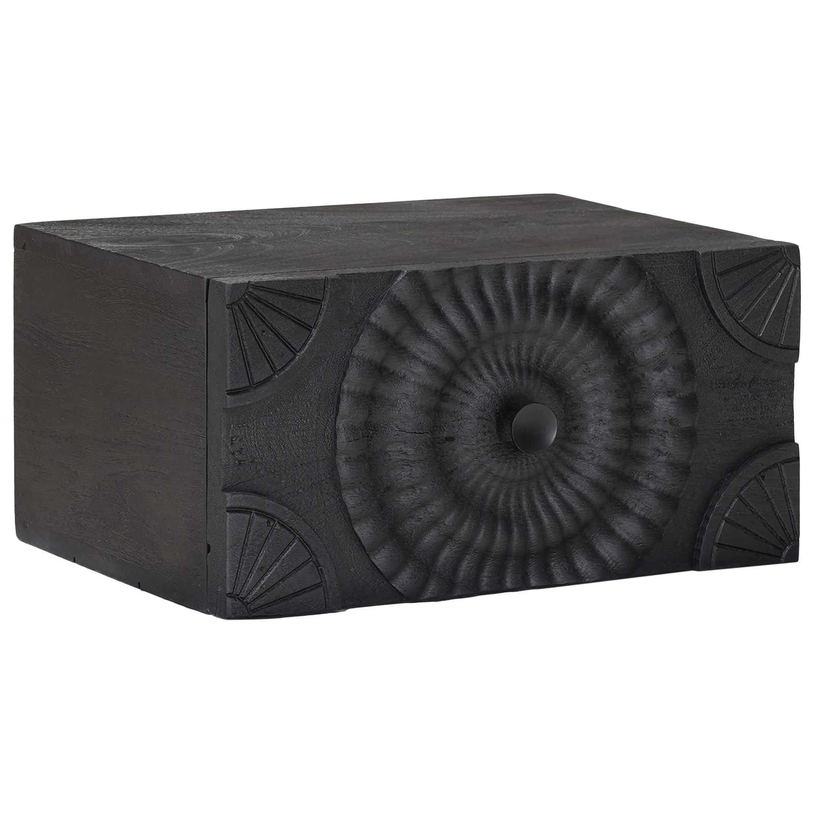 Cabinet de chevet avec tiroir Noir 40 x 30 x 20 cm - XIOS