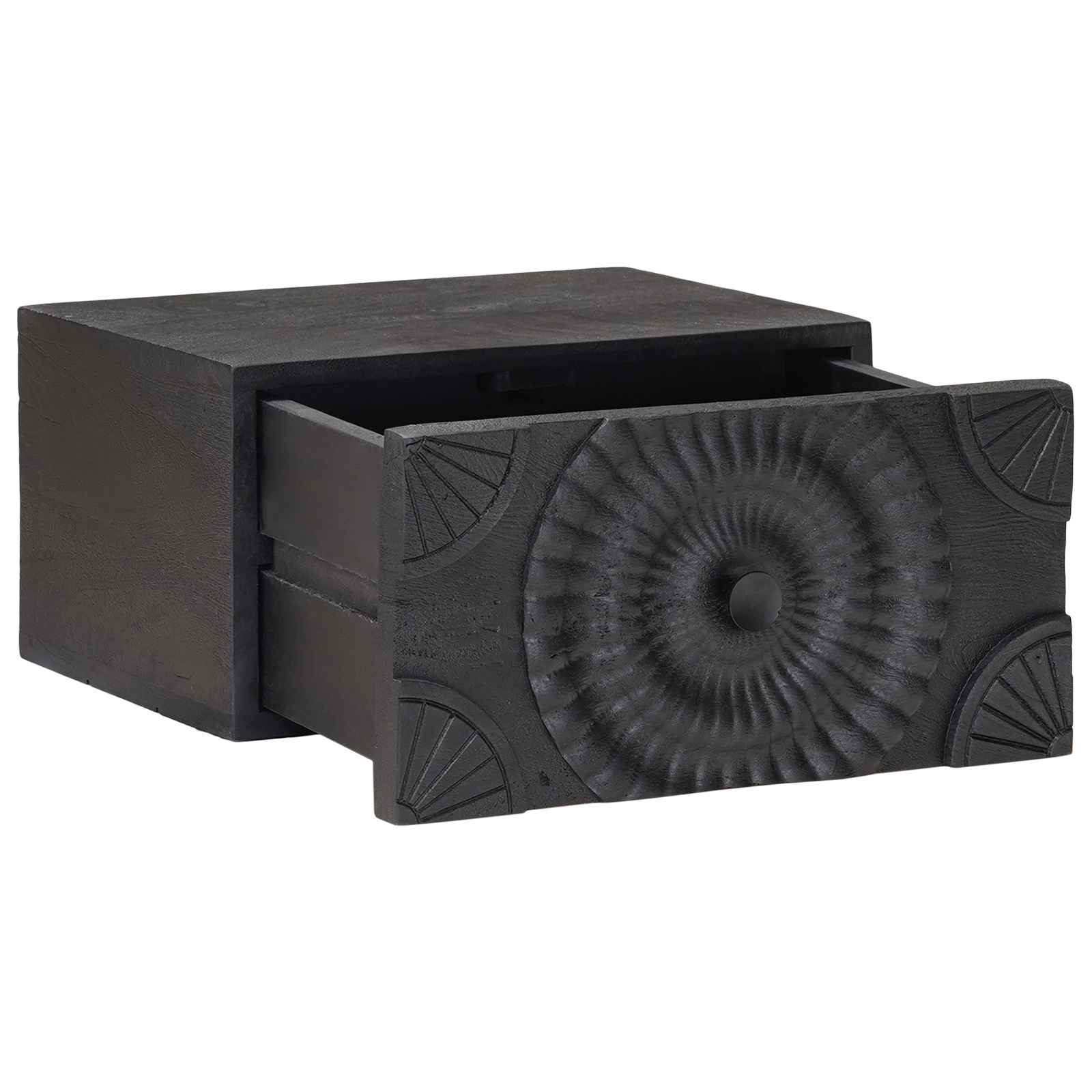 Cabinet de chevet avec tiroir Noir 40 x 30 x 20 cm - XIOS