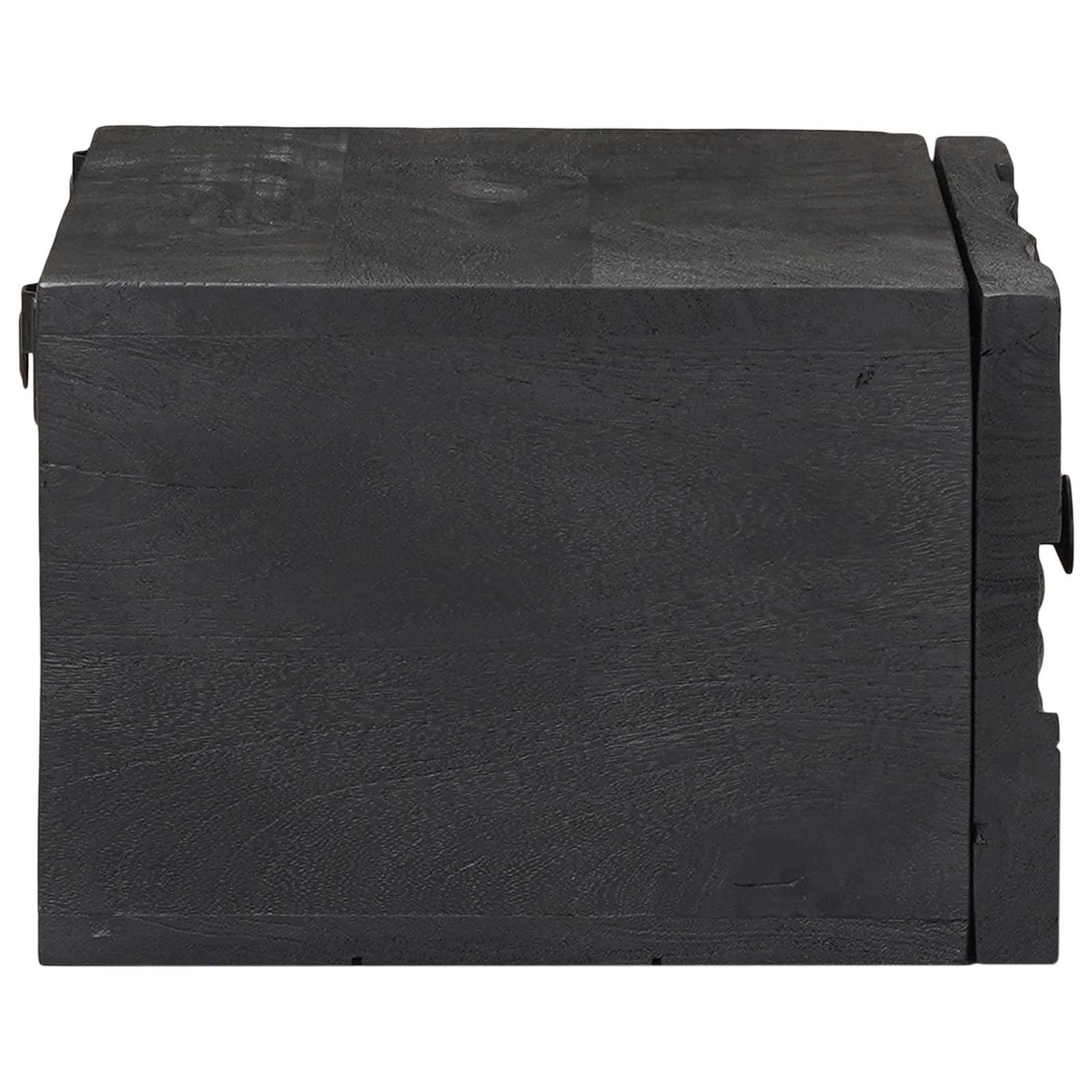 Cabinet de chevet avec tiroir Noir 40 x 30 x 20 cm - XIOS