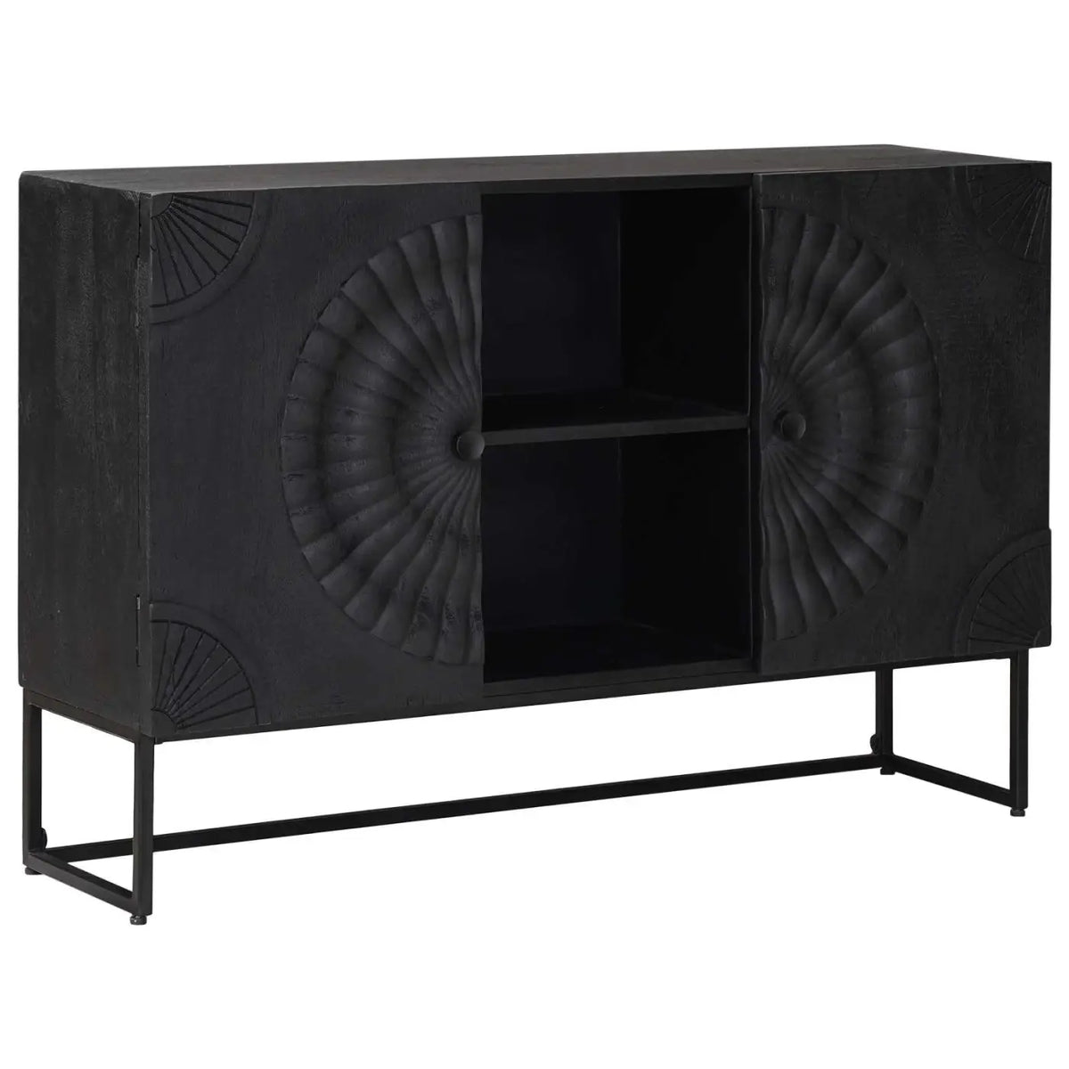 Buffet Noir 105 x 30 x 68 cm - XIOS