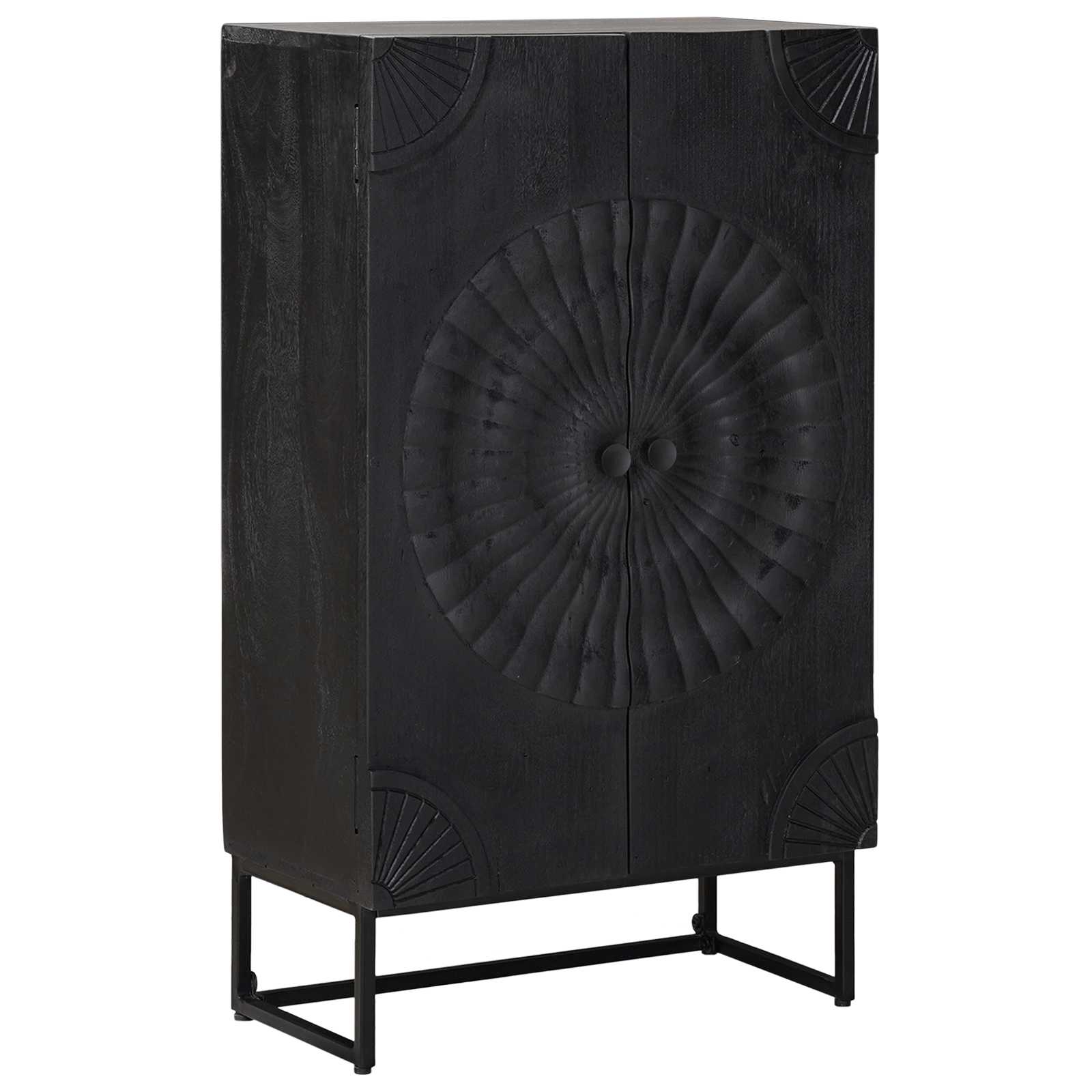 Haut Armoire Noir 55 x 30 x 95 cm - XIOS