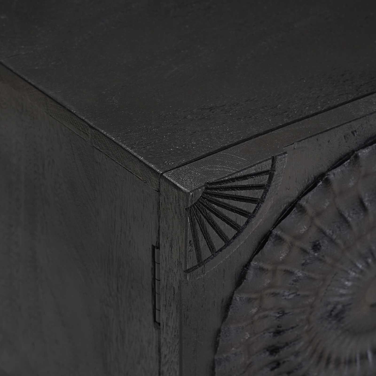 Meuble TV avec étagère avec stockage Noir 105 x 30 x 35 cm - XIOS