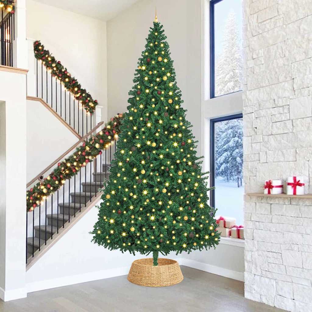 Collier de sapin de Noël Marron 90 x 90 x 28 cm Jacinthe d'eau - XIOS