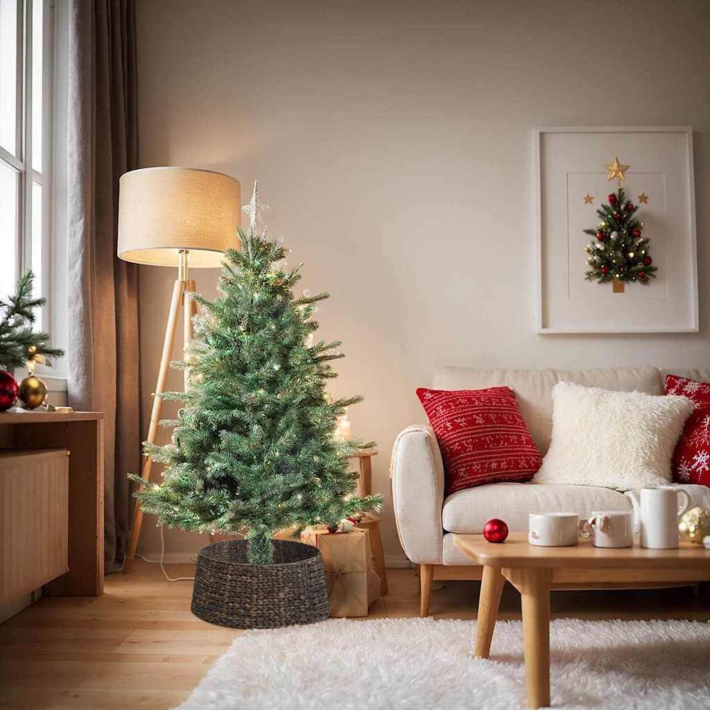 Collier de sapin de Noël Noir 60 x 60 x 22 cm Jacinthe d'eau