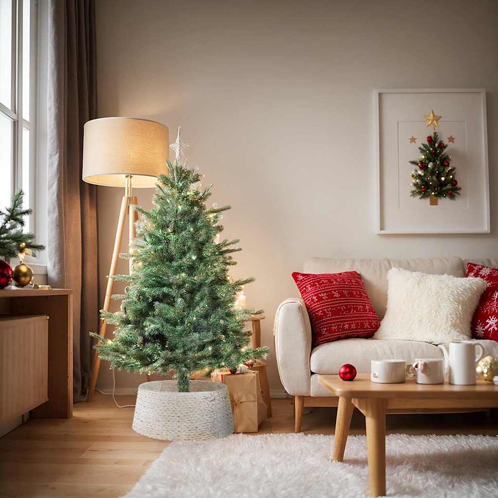 Collier de sapin de Noël Blanc 75 x 75 x 25 cm Jacinthe d'eau