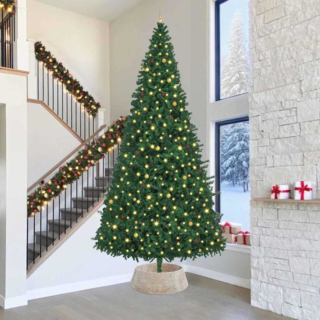 Collier de sapin de Noël Blanc 90 x 90 x 28 cm Jacinthe d'eau - XIOS