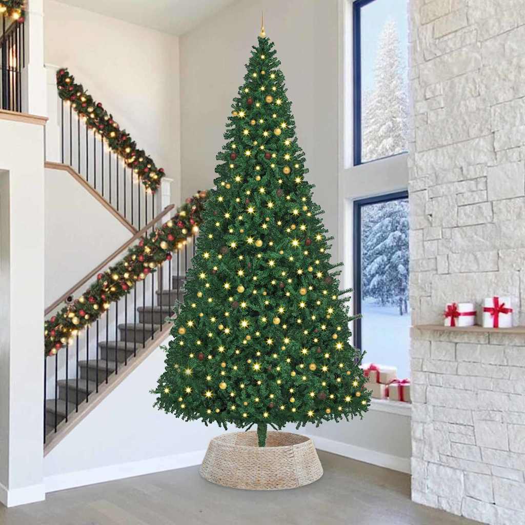 Collier de sapin de Noël Blanc 105 x 105 x 28 cm Jacinthe d'eau - XIOS