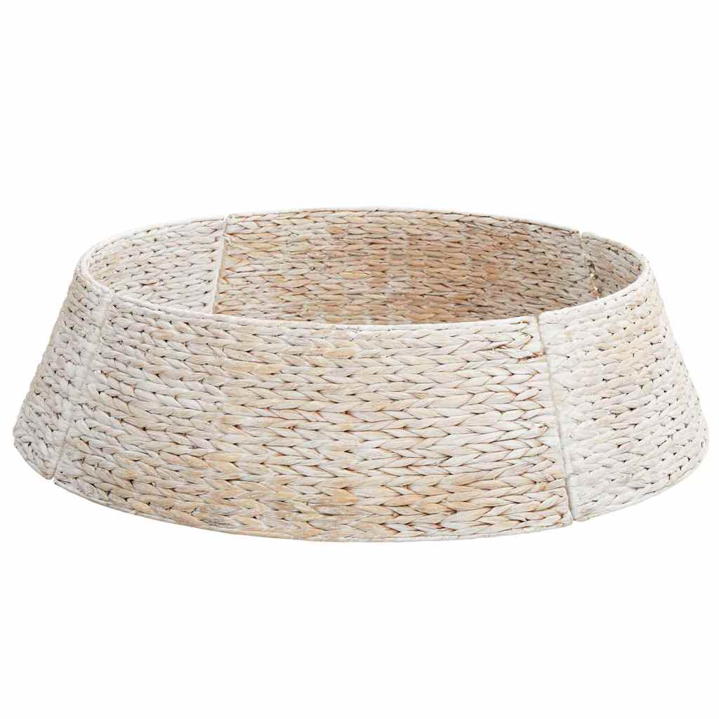 Collier de sapin de Noël Blanc 105 x 105 x 28 cm Jacinthe d'eau - XIOS