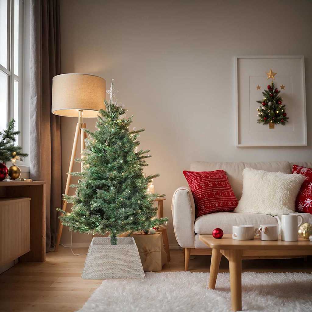 Collier de sapin de Noël Blanc 60 x 60 x 28 cm Jacinthe d'eau - XIOS
