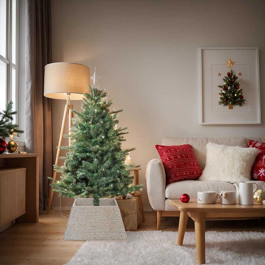 Collier de sapin de Noël Blanc 70 x 70 x 28 cm Jacinthe d'eau - XIOS
