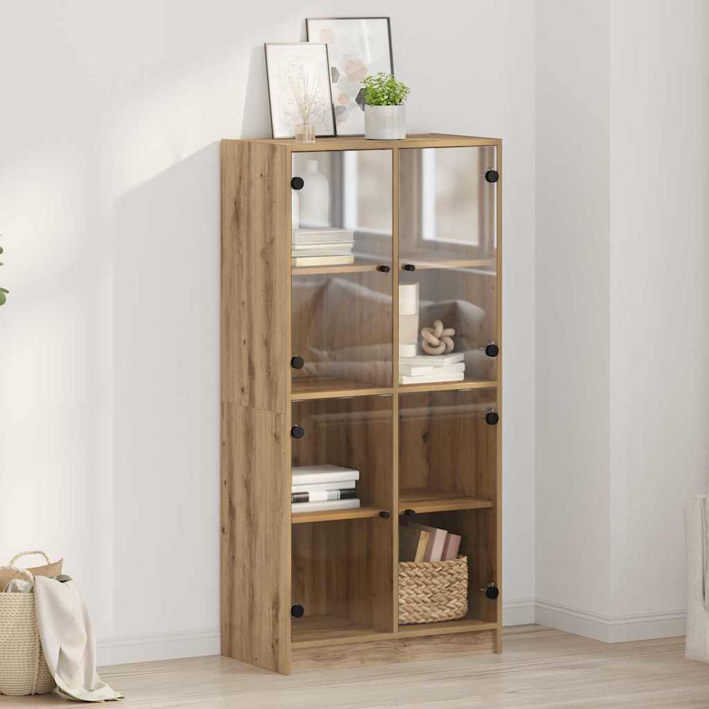 Haut Armoire Chêne artisanal 68 x 37 x 142 cm Bois d'ingénierie - XIOS