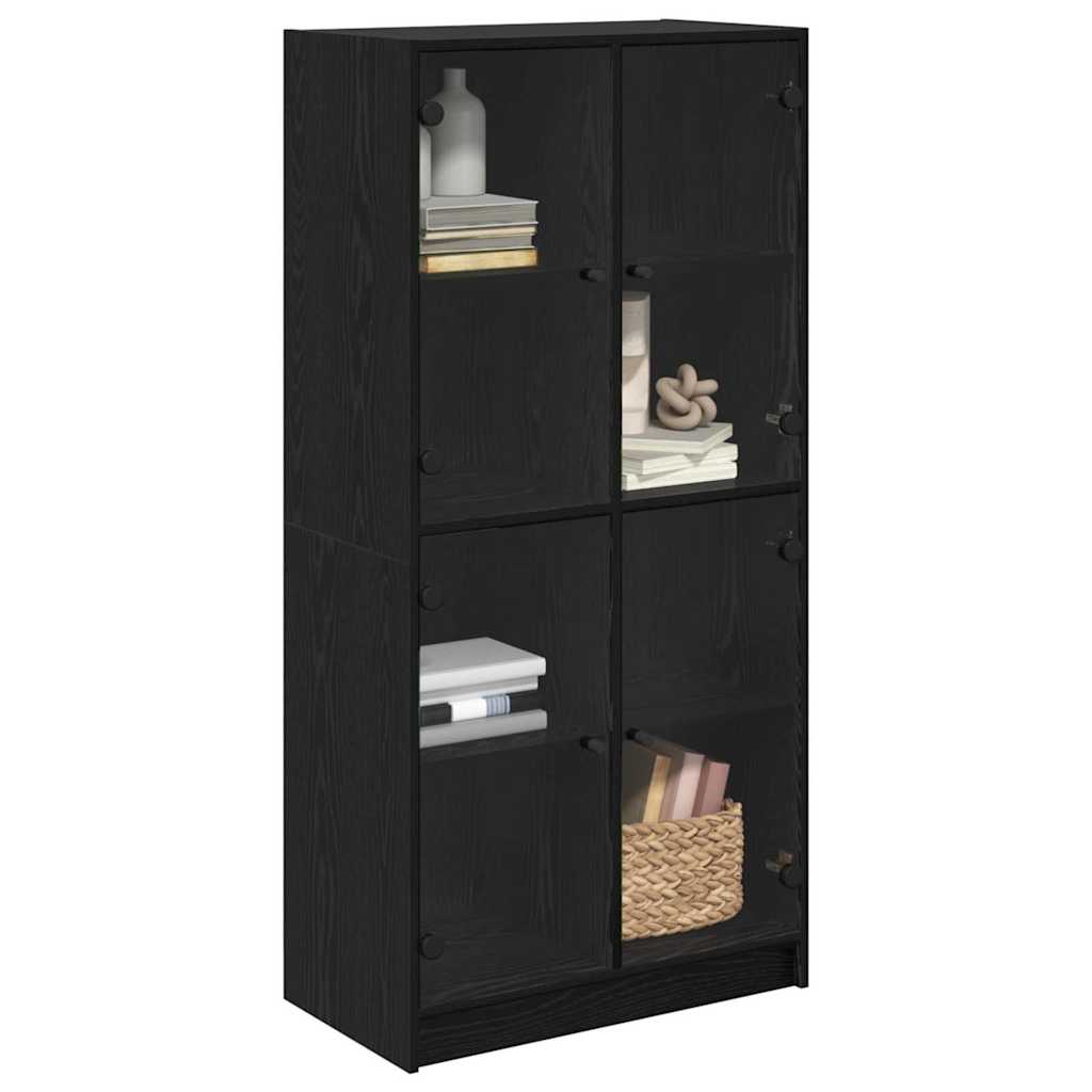 Haut Armoire Chêne noir 68 x 37 x 142 cm Bois d'ingénierie - XIOS