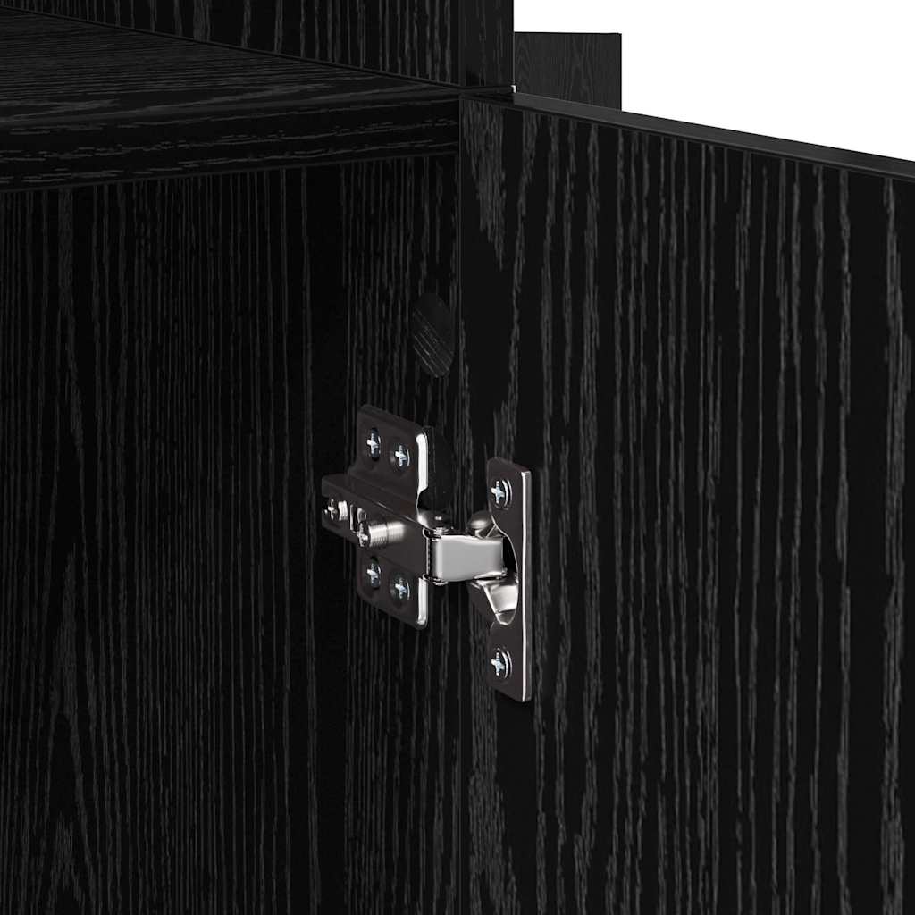 Haut Armoire Chêne noir 80 x 42,5 x 185 cm Bois d'ingénierie - XIOS