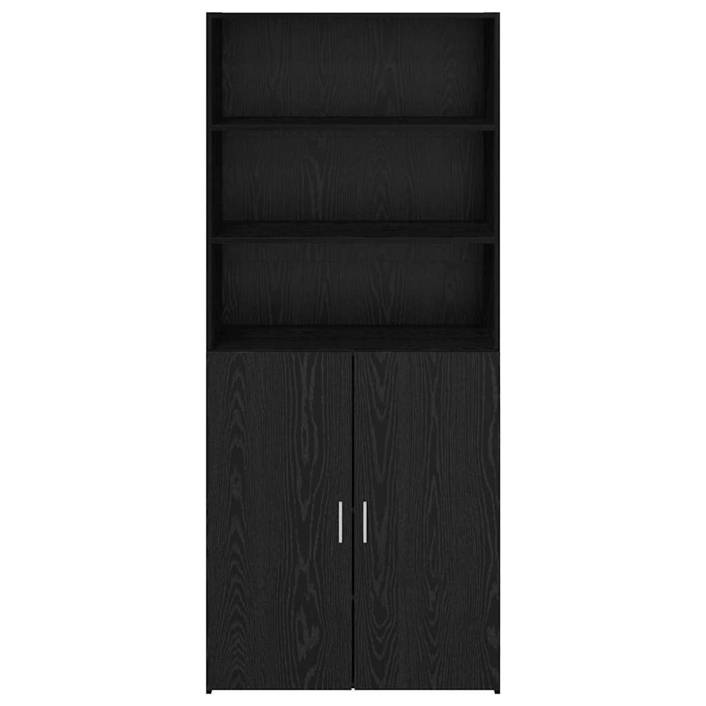 Haut Armoire Chêne noir 80 x 42,5 x 185 cm Bois d'ingénierie - XIOS
