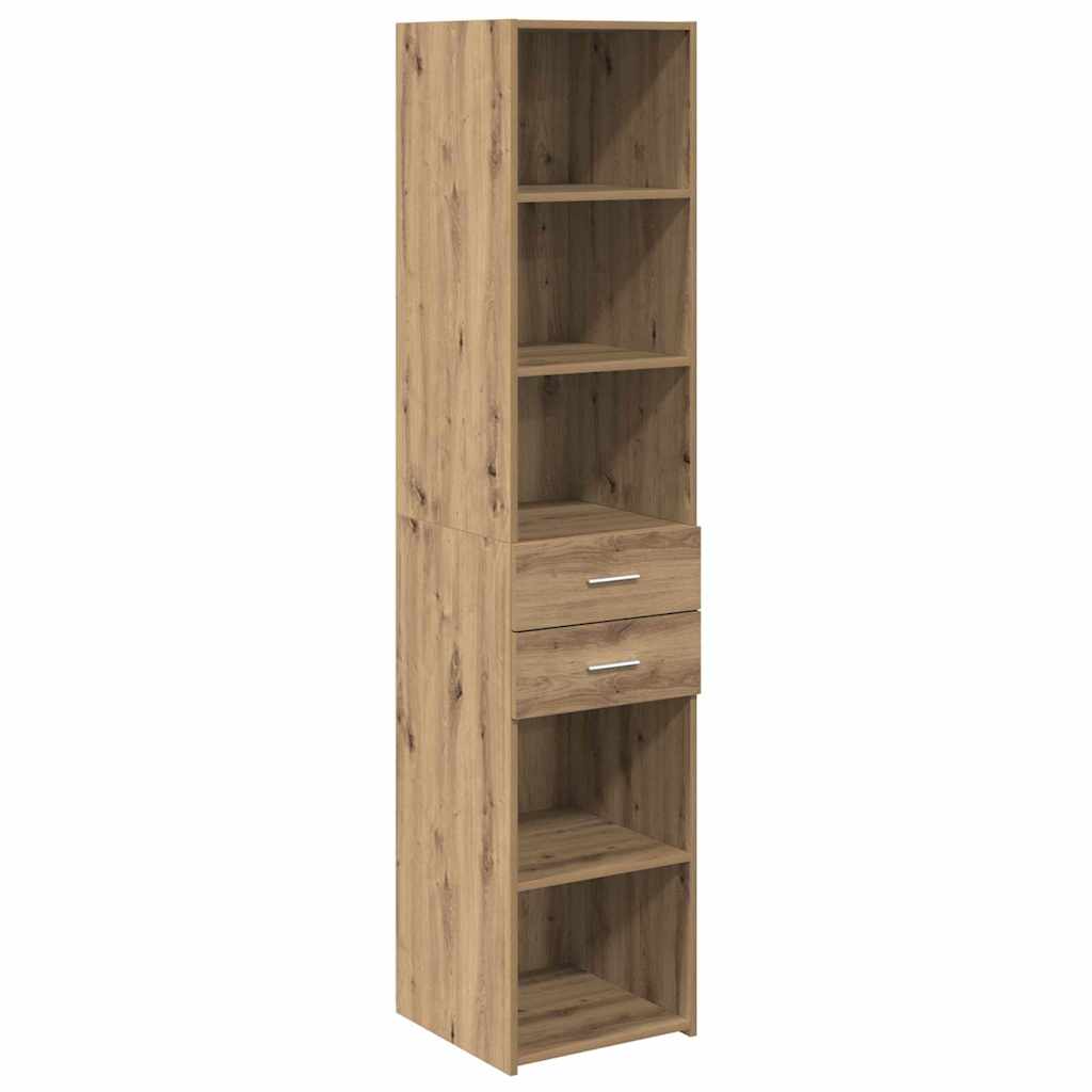 Haut Armoire avec tiroir Chêne artisanal 40 x 42,5 x 185 cm - XIOS
