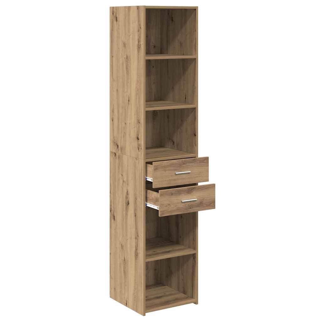 Haut Armoire avec tiroir Chêne artisanal 40 x 42,5 x 185 cm - XIOS