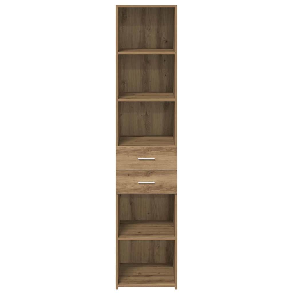 Haut Armoire avec tiroir Chêne artisanal 40 x 42,5 x 185 cm - XIOS