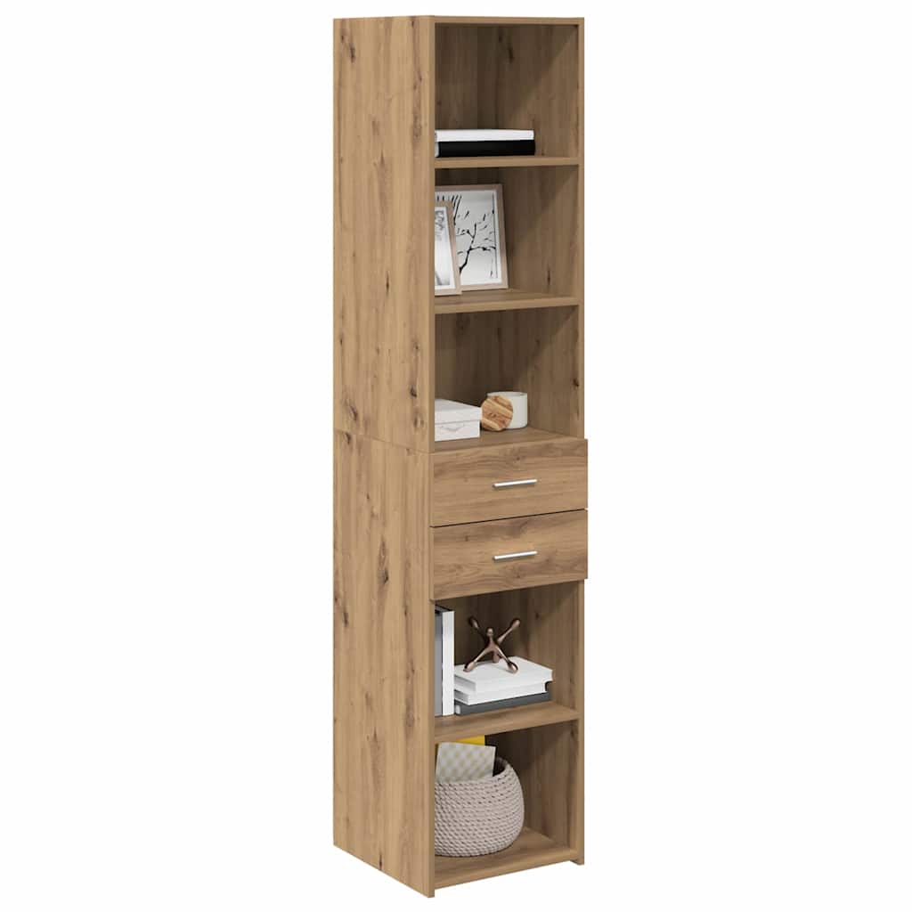 Haut Armoire avec tiroir Chêne artisanal 40 x 42,5 x 185 cm - XIOS