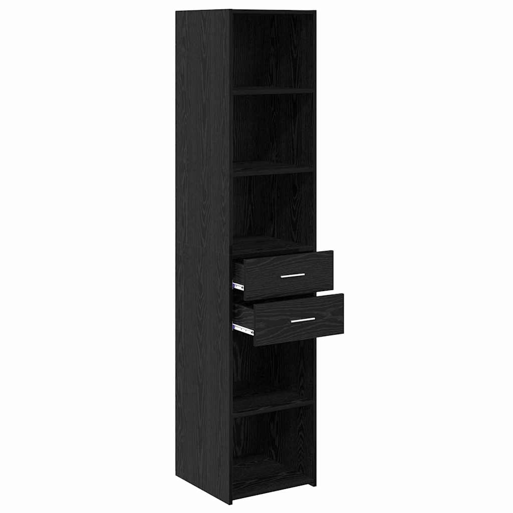 Haut Armoire Chêne noir 40 x 42,5 x 185 cm Bois d'ingénierie - XIOS
